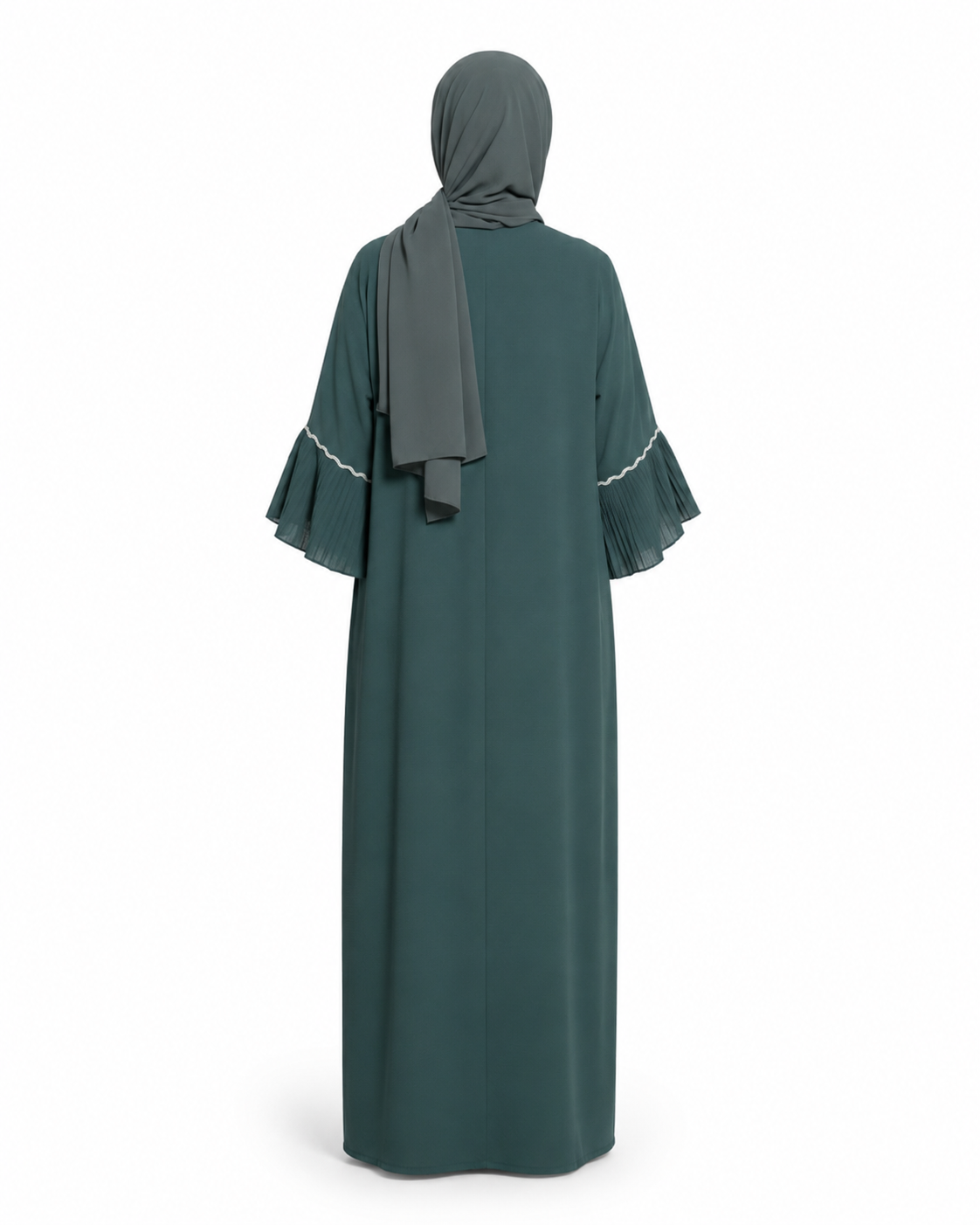 Zohroze Korean Teal Wrap Abaya