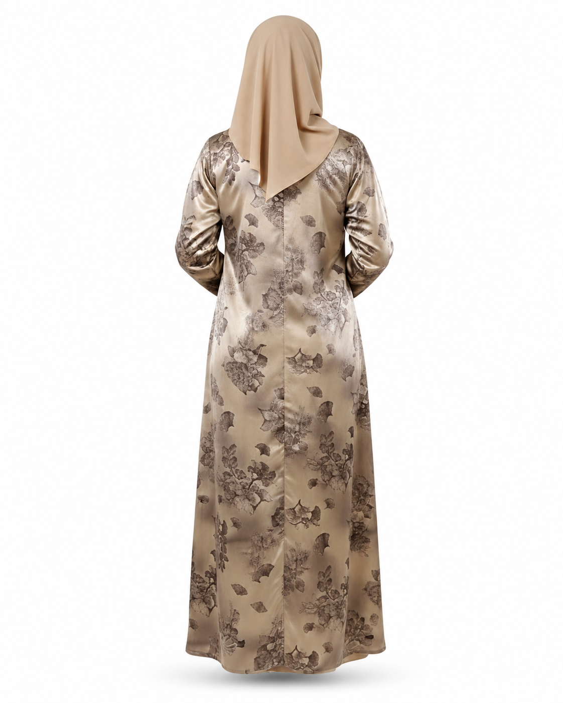 Zohroze Korean Satin Embellished Abaya