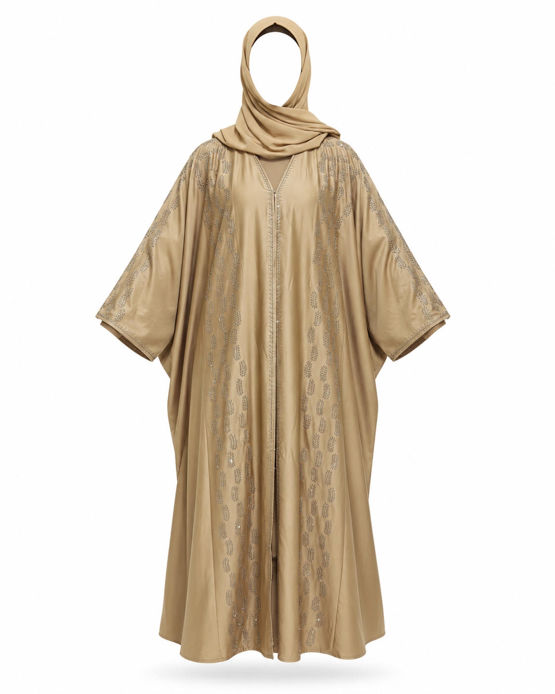 Zohroze Champagne Gold Farasha Abaya