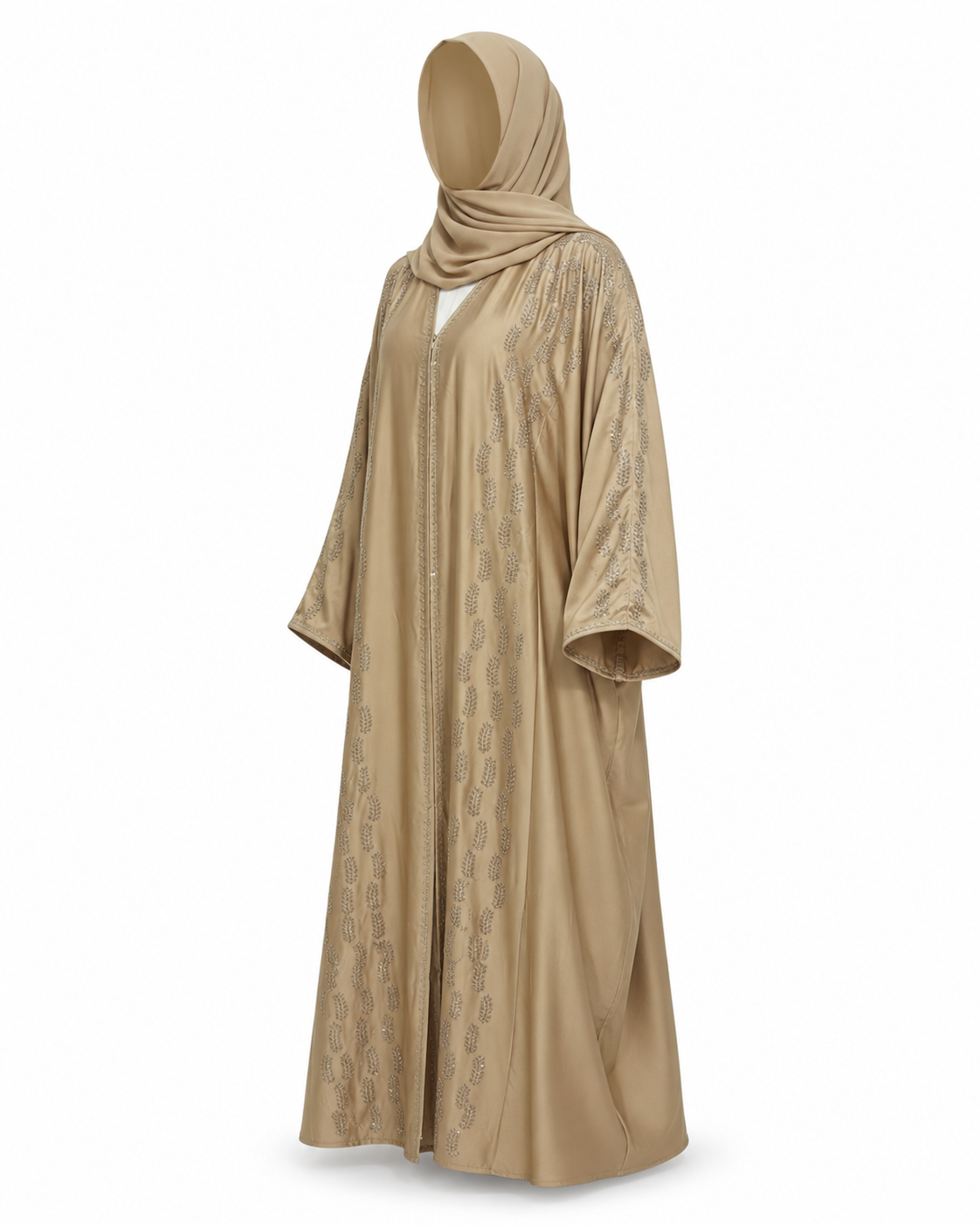 Zohroze Champagne Gold Farasha Abaya