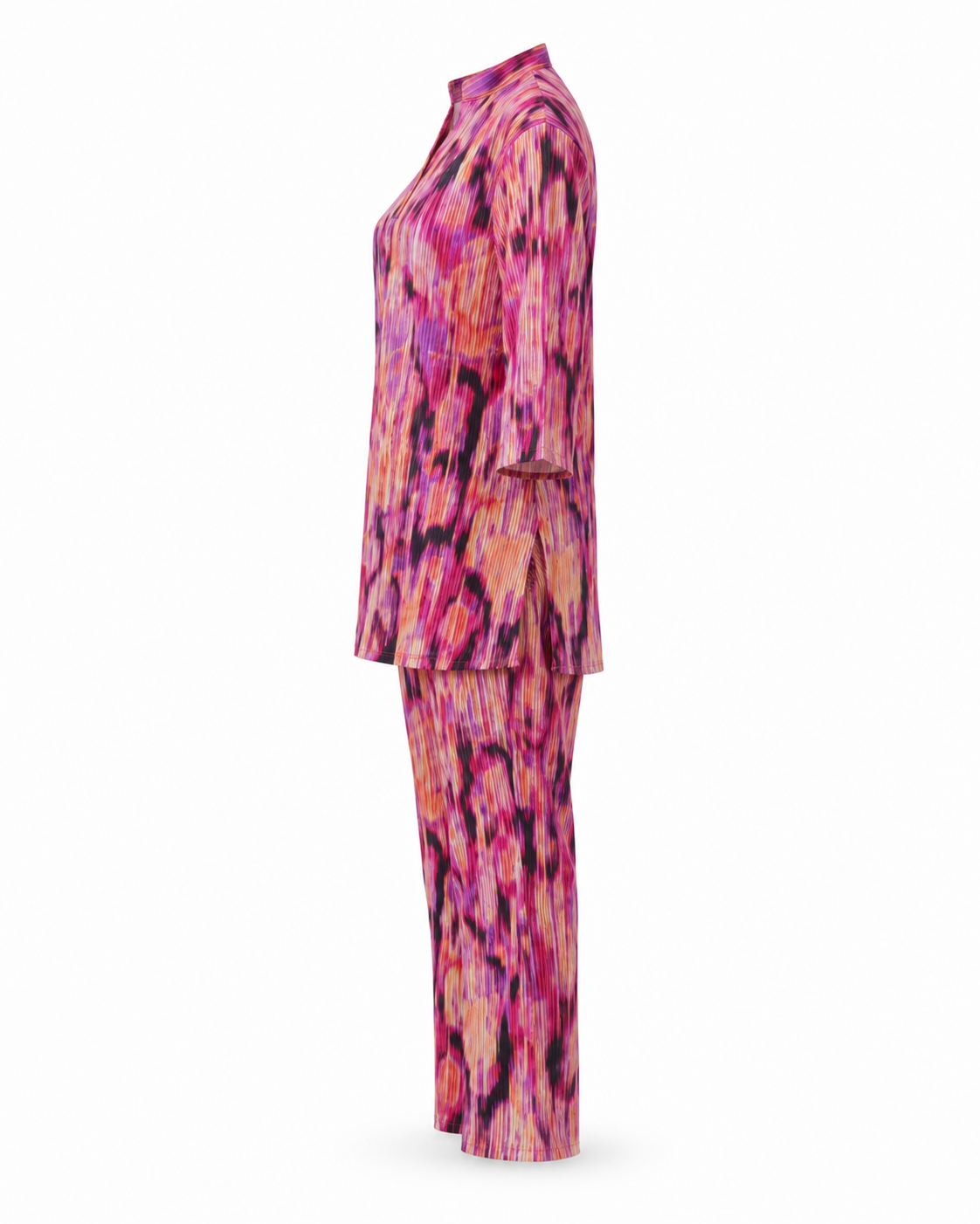 Zohroze Fusion Ikat Printed Kurti Co-Ord Set