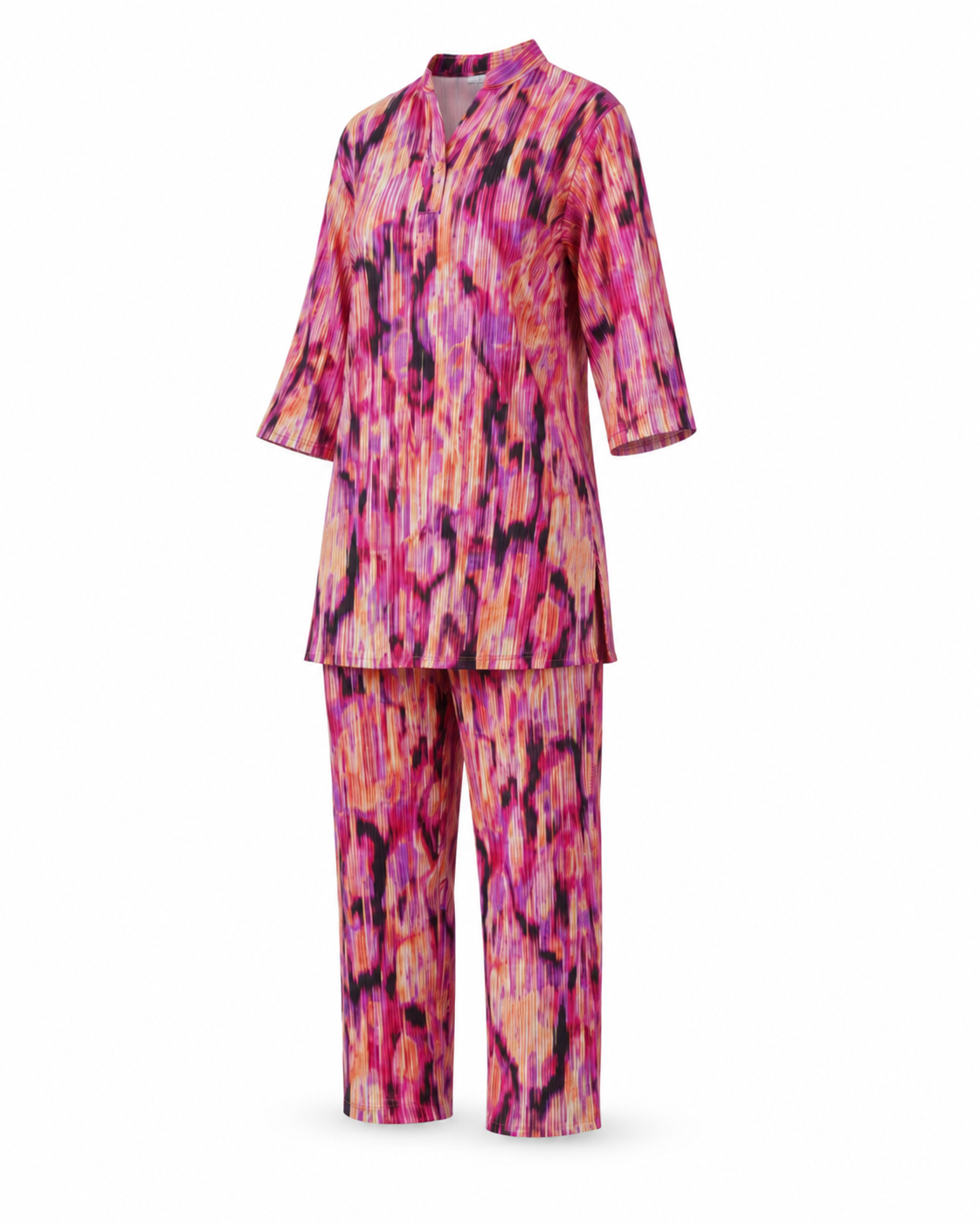 Zohroze Fusion Ikat Printed Kurti Co-Ord Set
