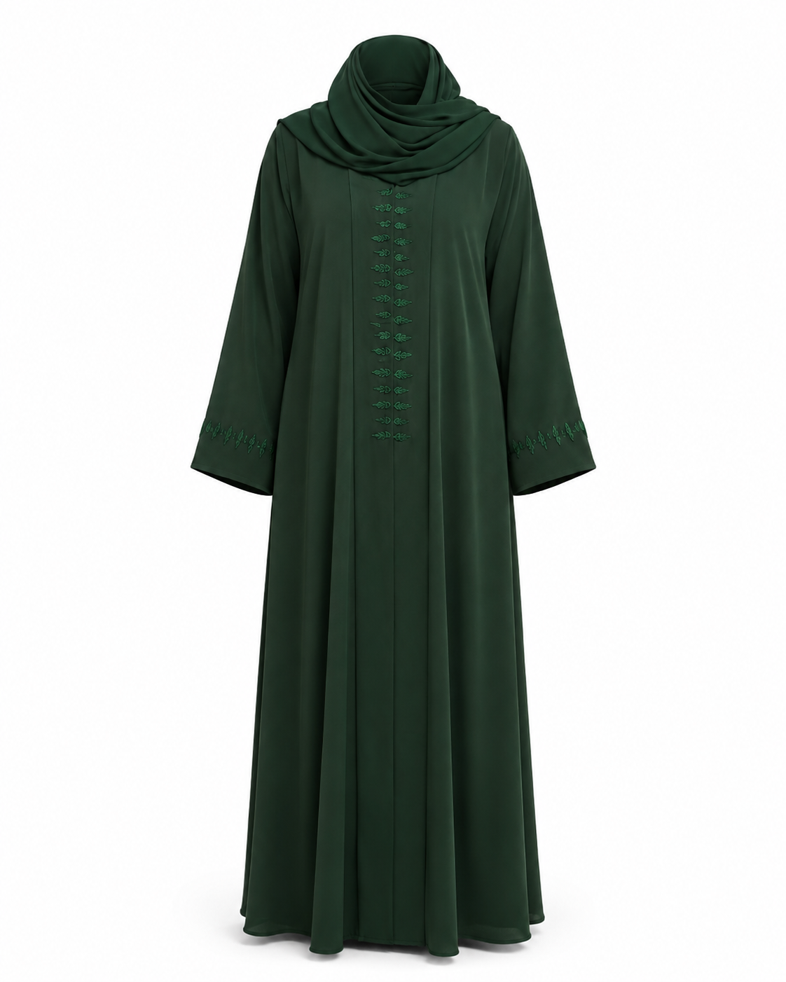 Zohroze Emerald Forest Crystal Abaya