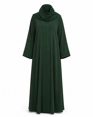 Zohroze Emerald Forest Crystal Abaya