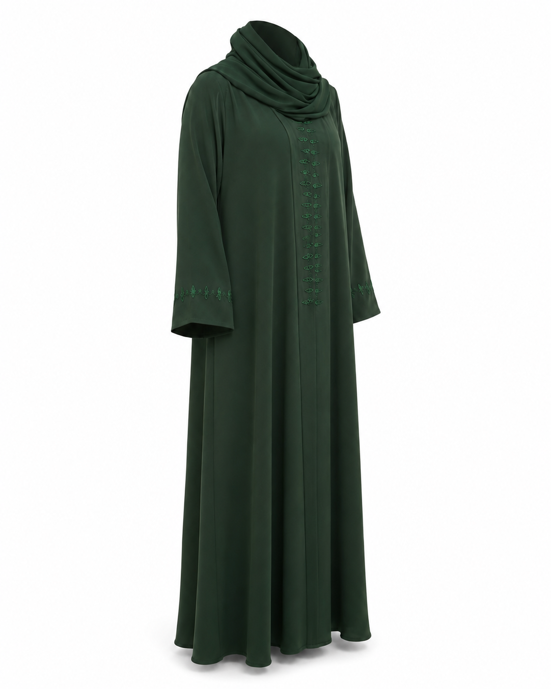 Zohroze Emerald Forest Crystal Abaya