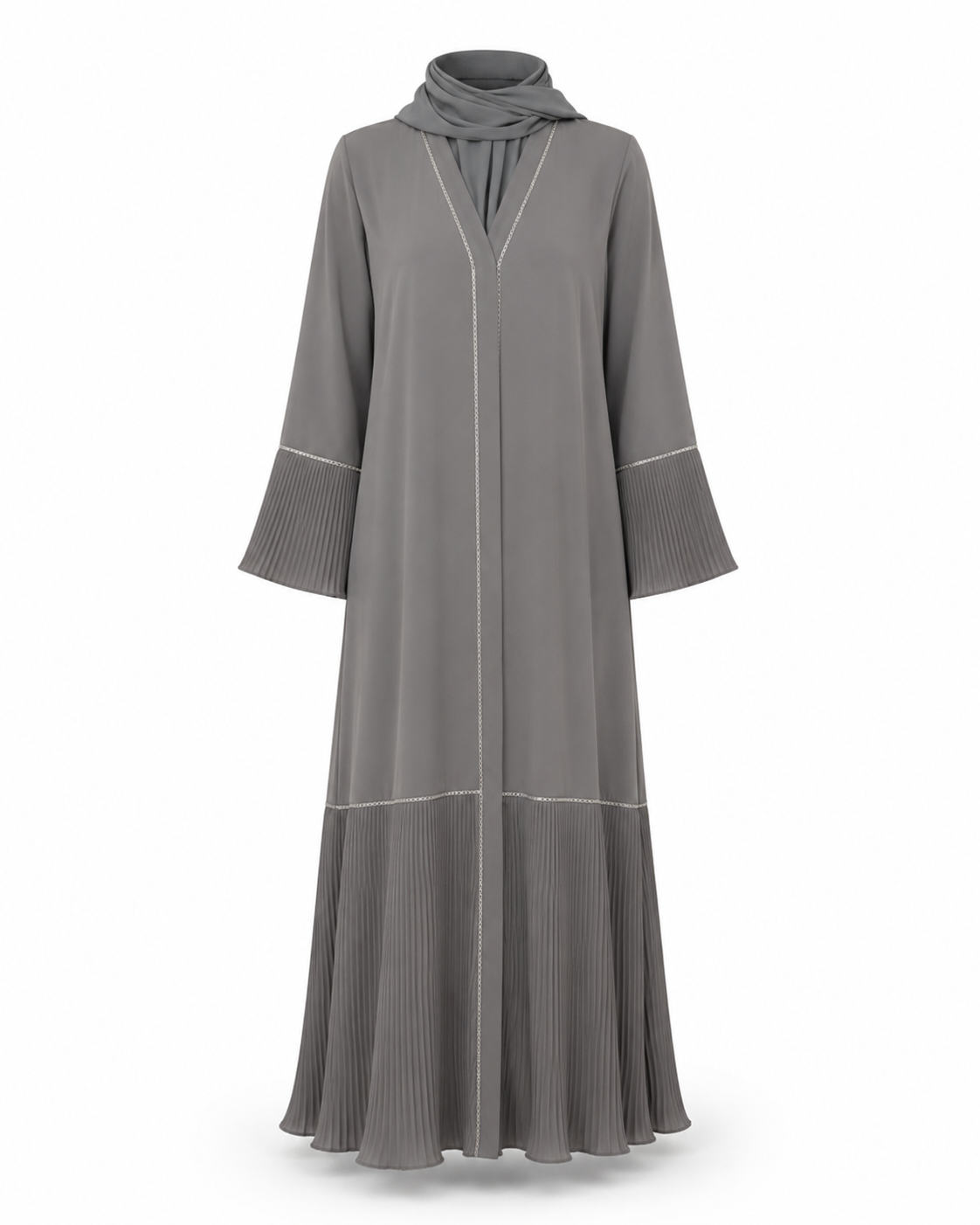 Zohroze Designer Aria Grey Abaya