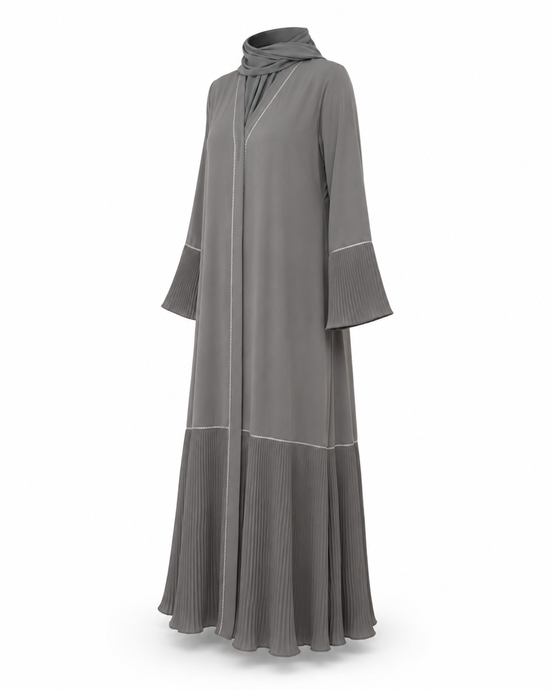 Zohroze Designer Aria Grey Abaya