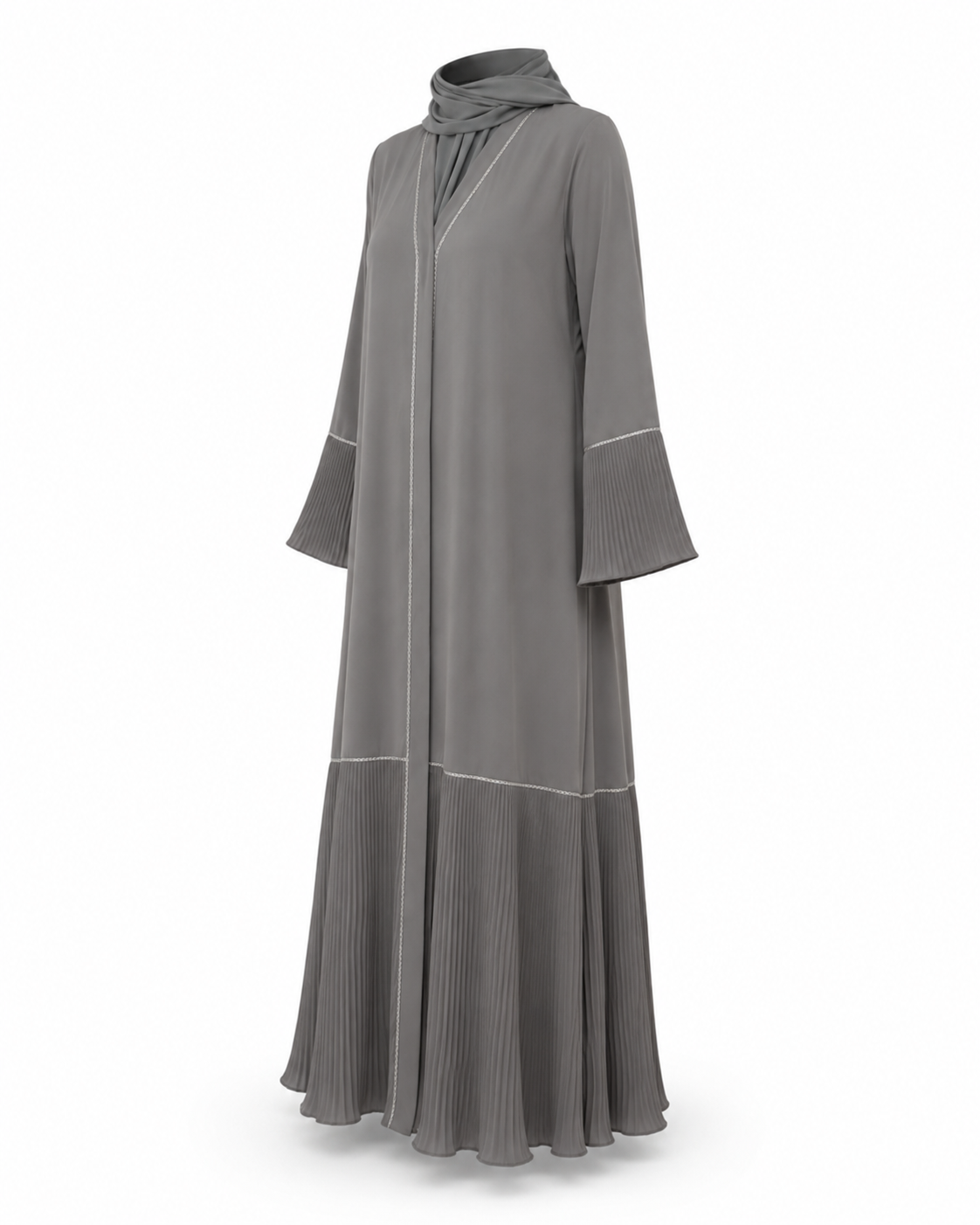 Zohroze Designer Aria Grey Abaya