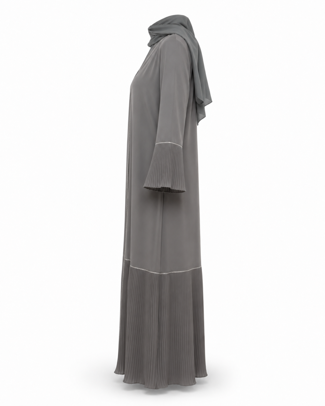 Zohroze Designer Aria Grey Abaya