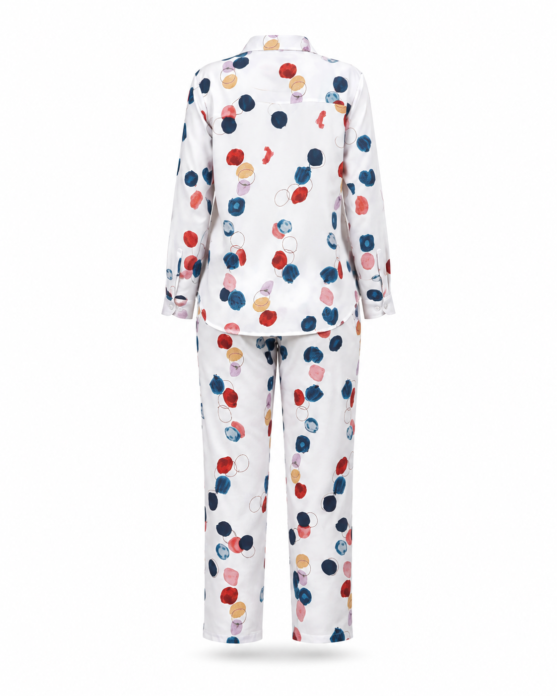 Zohroze Confetti Co-Ord Set – White Multicolor