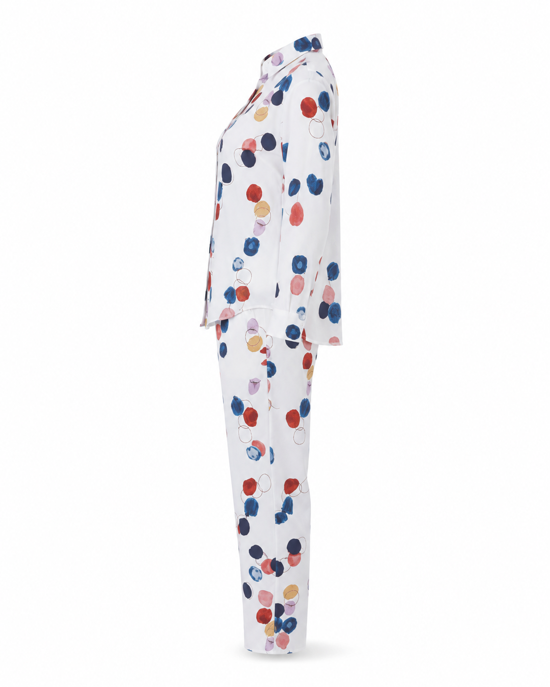 Zohroze Confetti Co-Ord Set – White Multicolor
