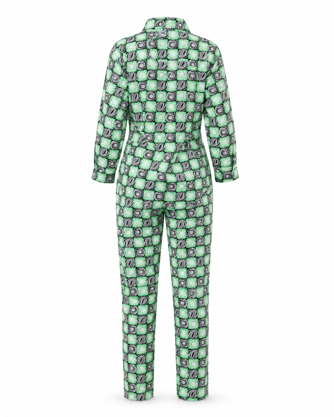 Zohroze Mod Green Geometric Print Co-Ord Set
