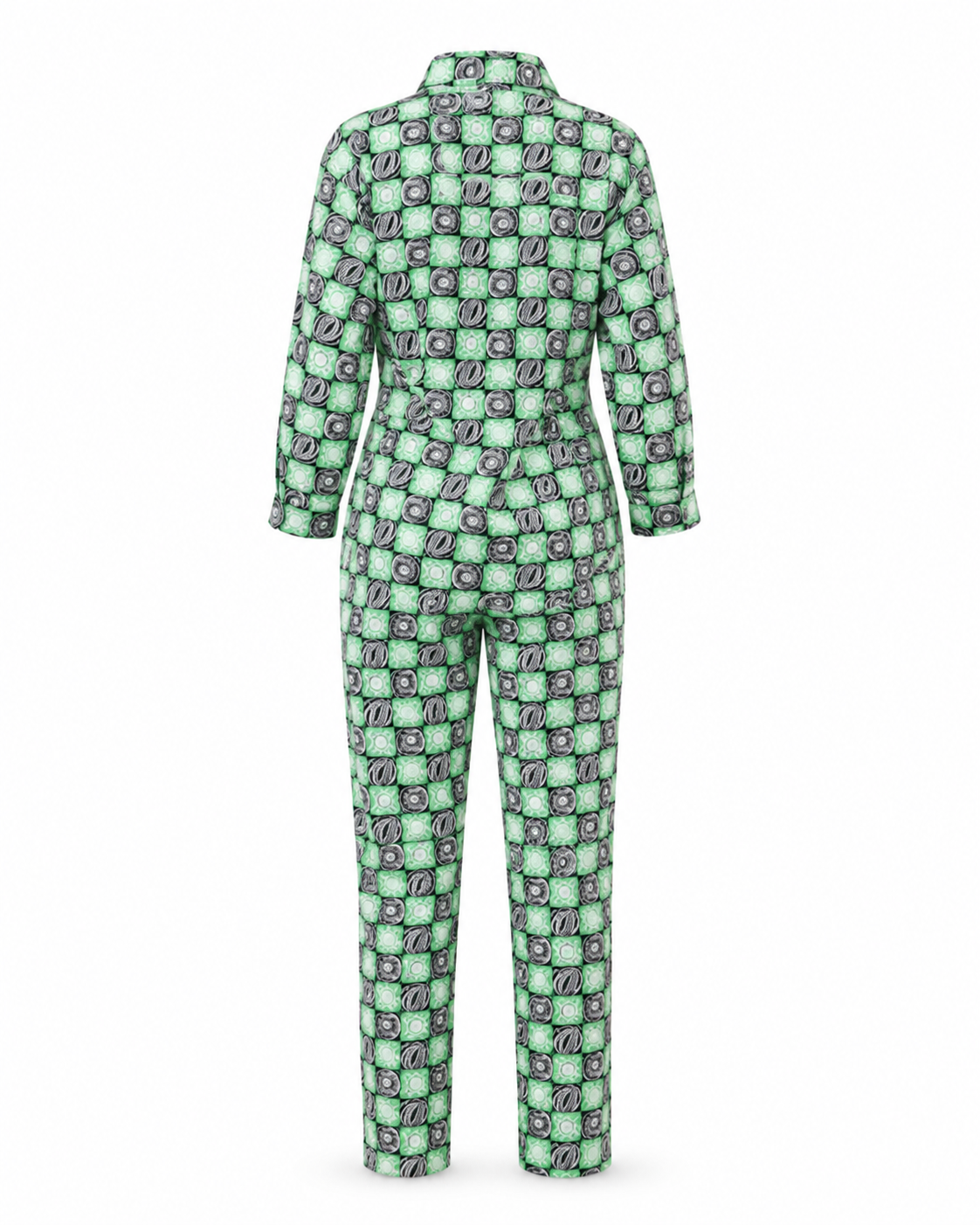 Zohroze Mod Green Geometric Print Co-Ord Set