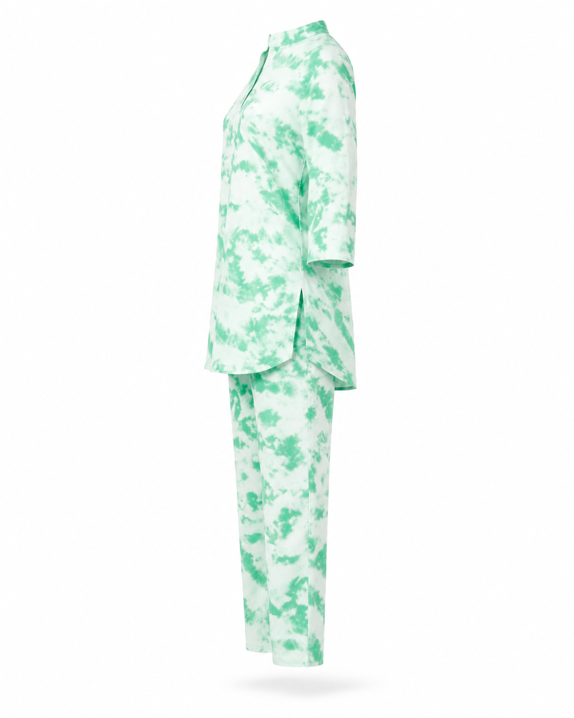 Zohroze Mint Aura Tie-Dye Kurti Co-Ord Set