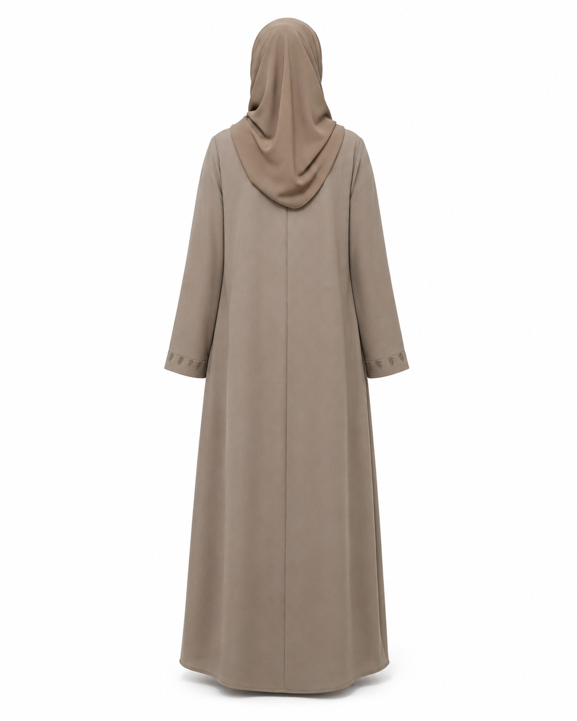 Zohroze Coffee Embellished Modest Abaya