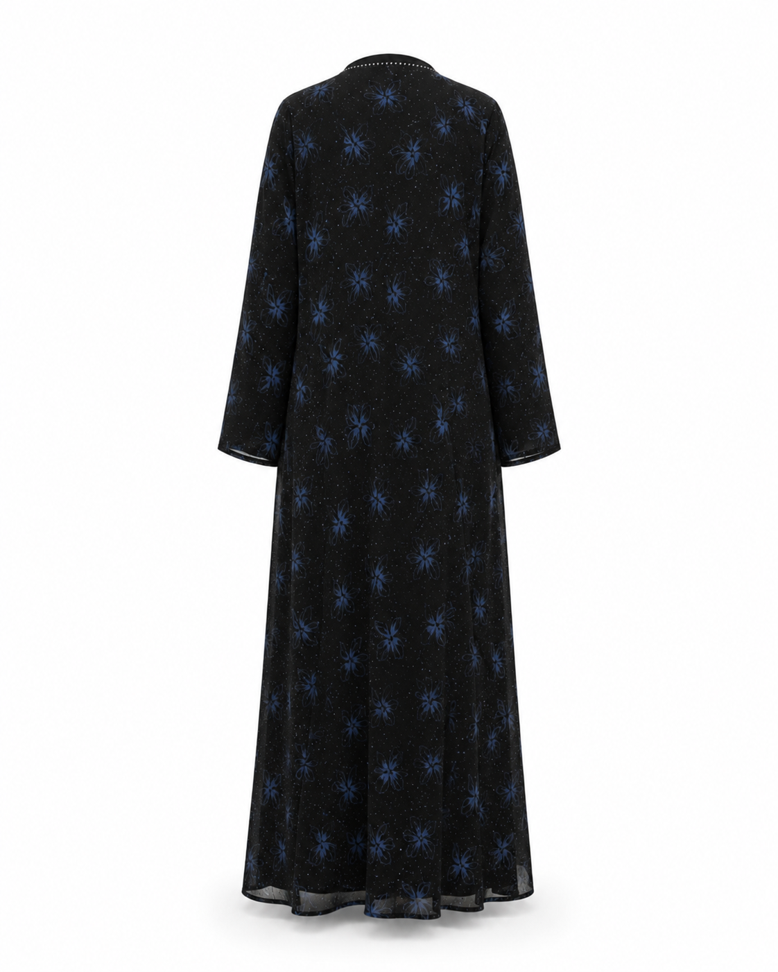 Zohroze Sapphire Blossom Abaya – Black