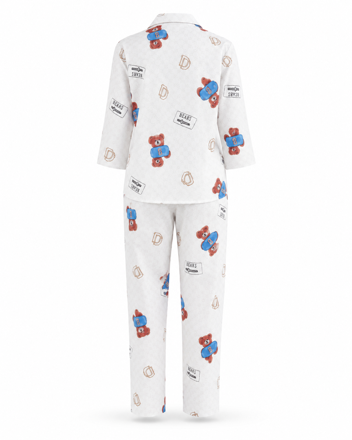 Zohroze Teddy Bear Love Printed Nightsuit Set