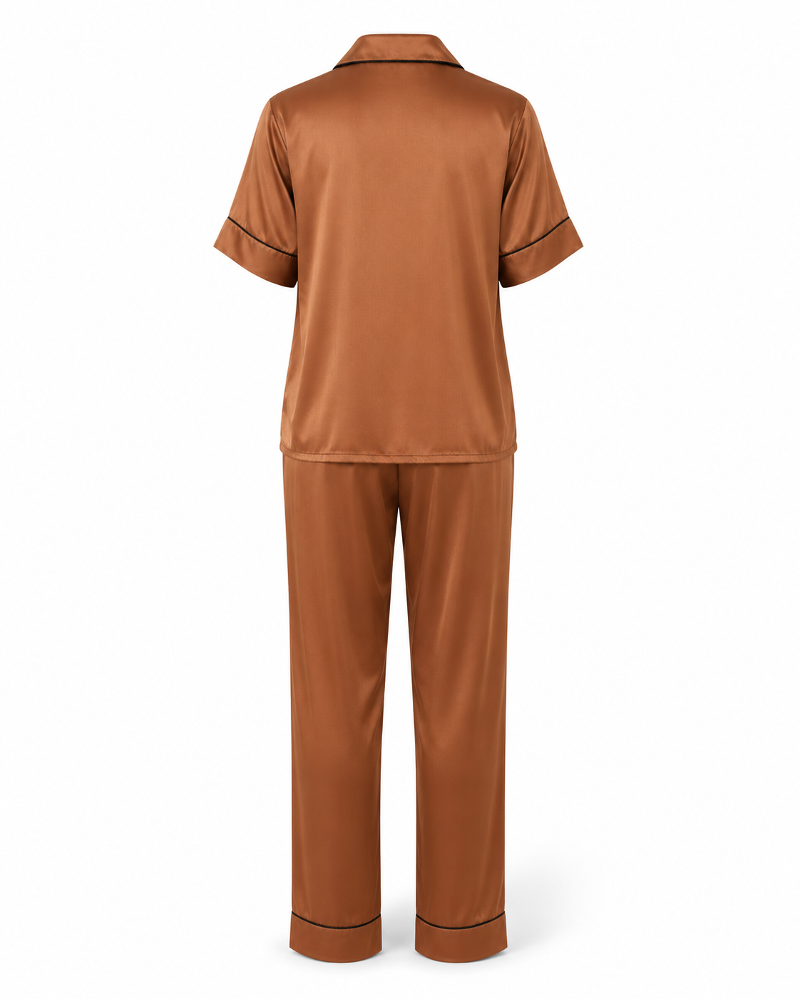 Zohroze Bronze Italian Satin Nightsuit Set