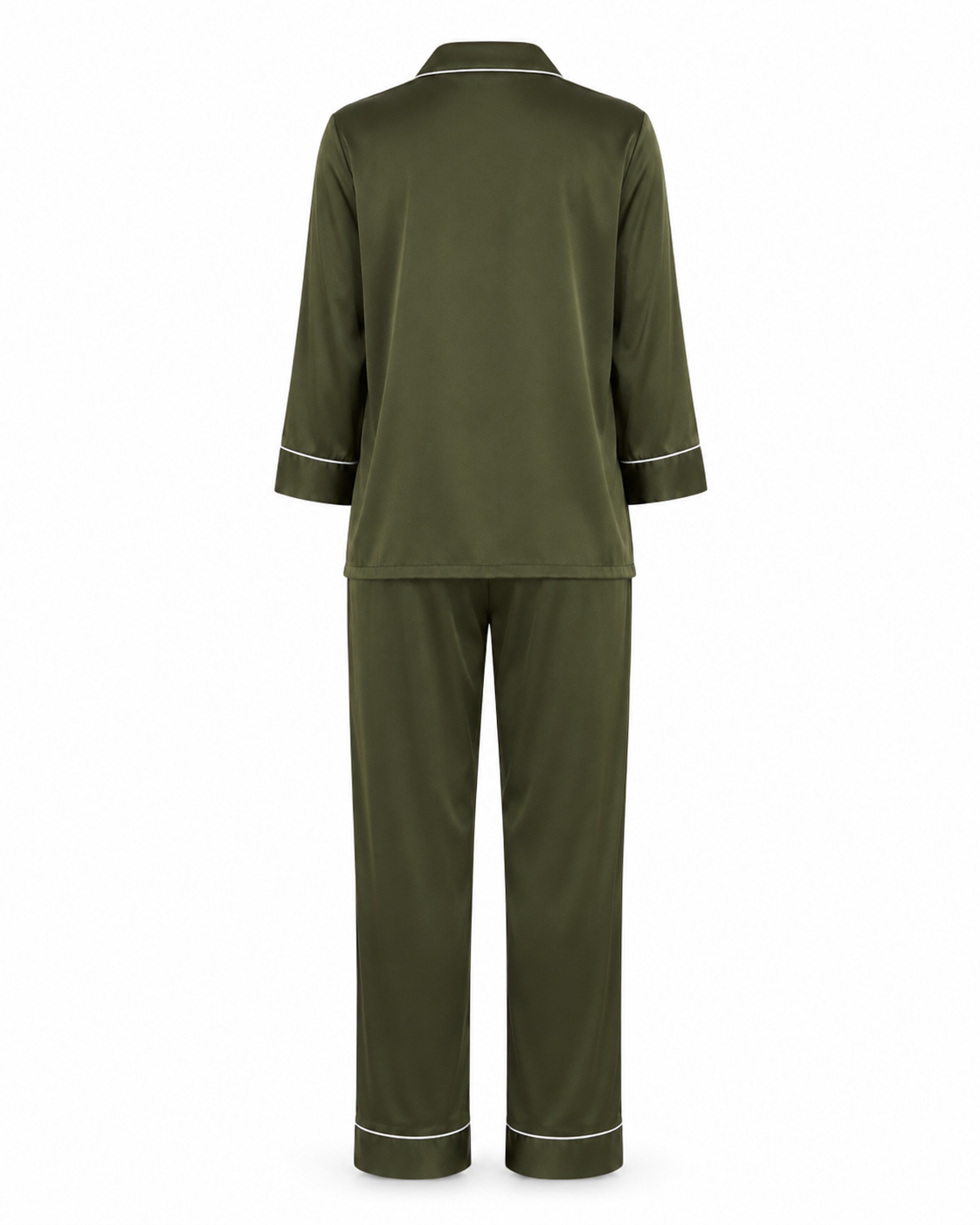 Zohroze Olive Grove Armani Satin Nightsuit Set