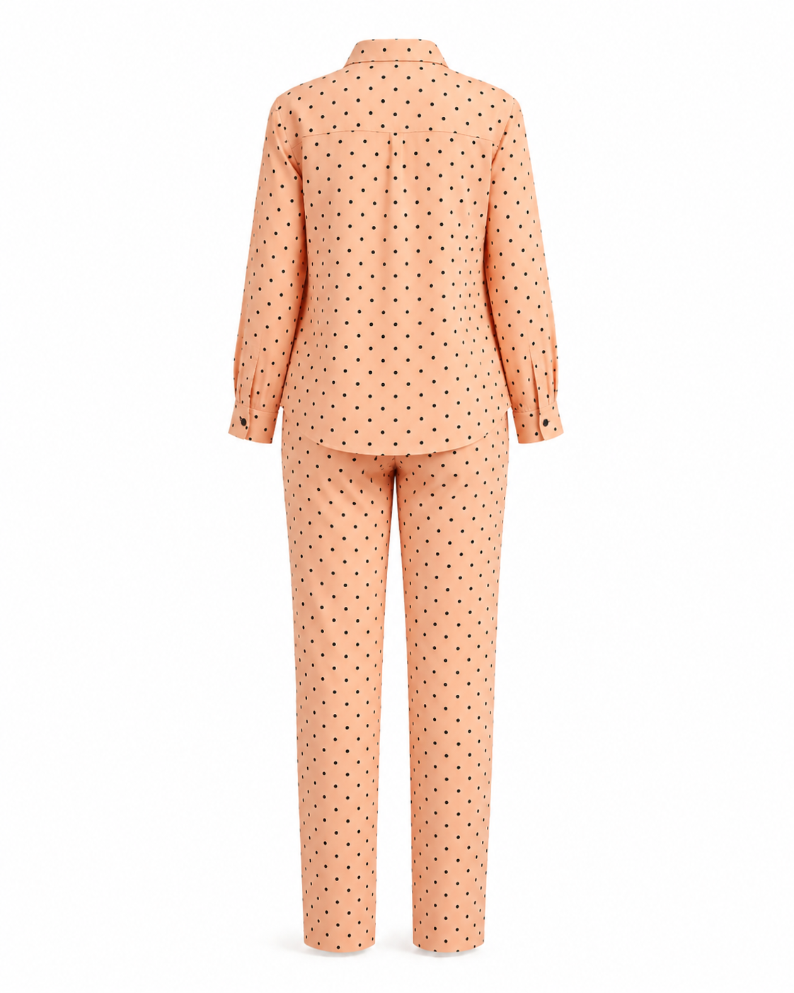 Zohroze Apricot Dot Co-Ord Set – Peach