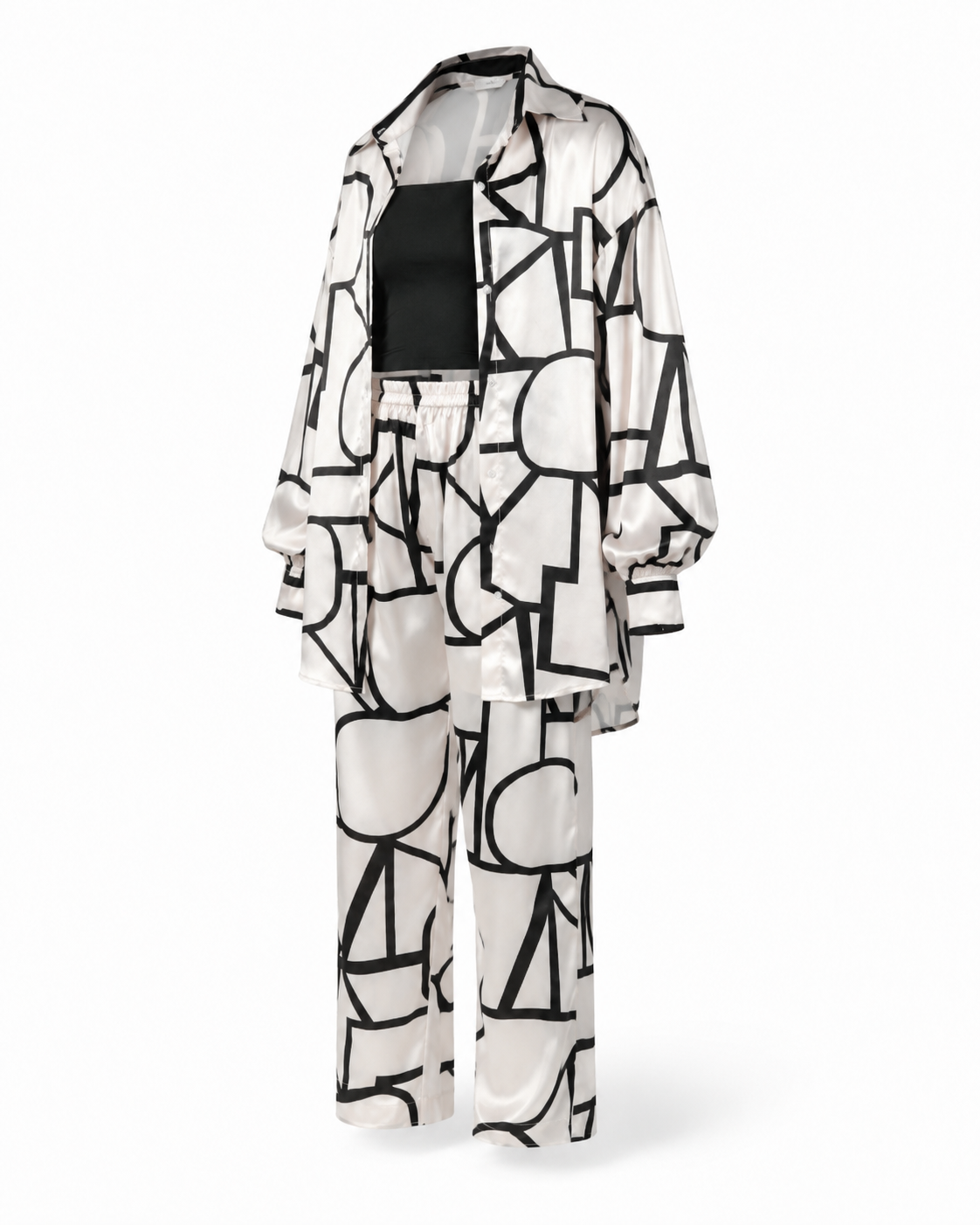Zohroze Geometric Line Art Co-Ord Set