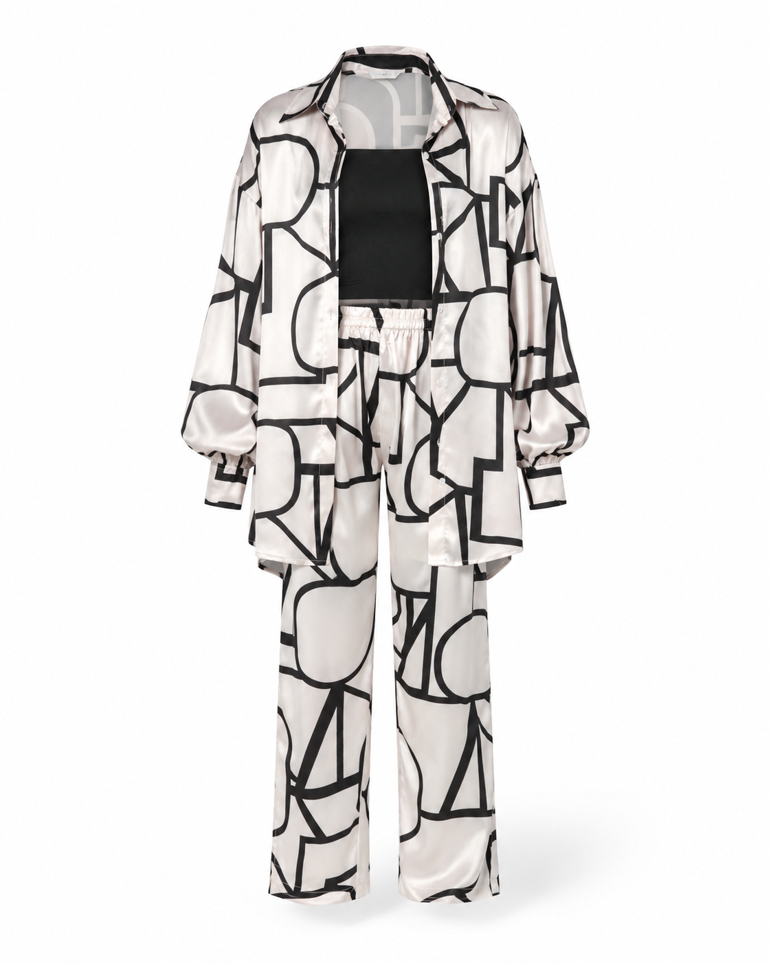 Zohroze Geometric Line Art Co-Ord Set
