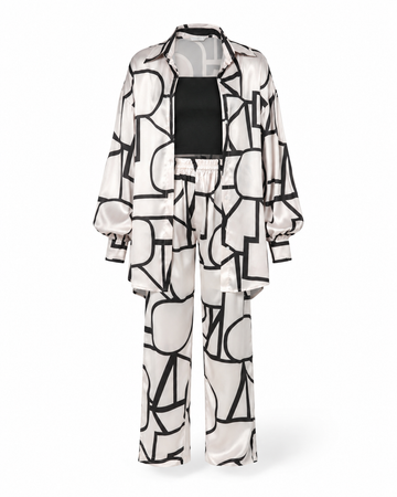 Zohroze Geometric Line Art Co-Ord Set