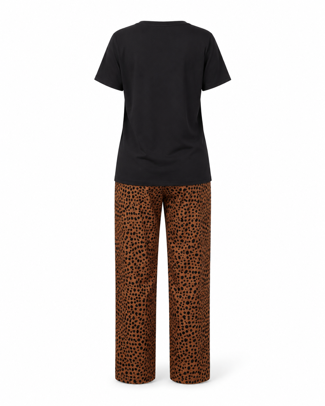 Zohroze Black Speckle Dot Pajama Set