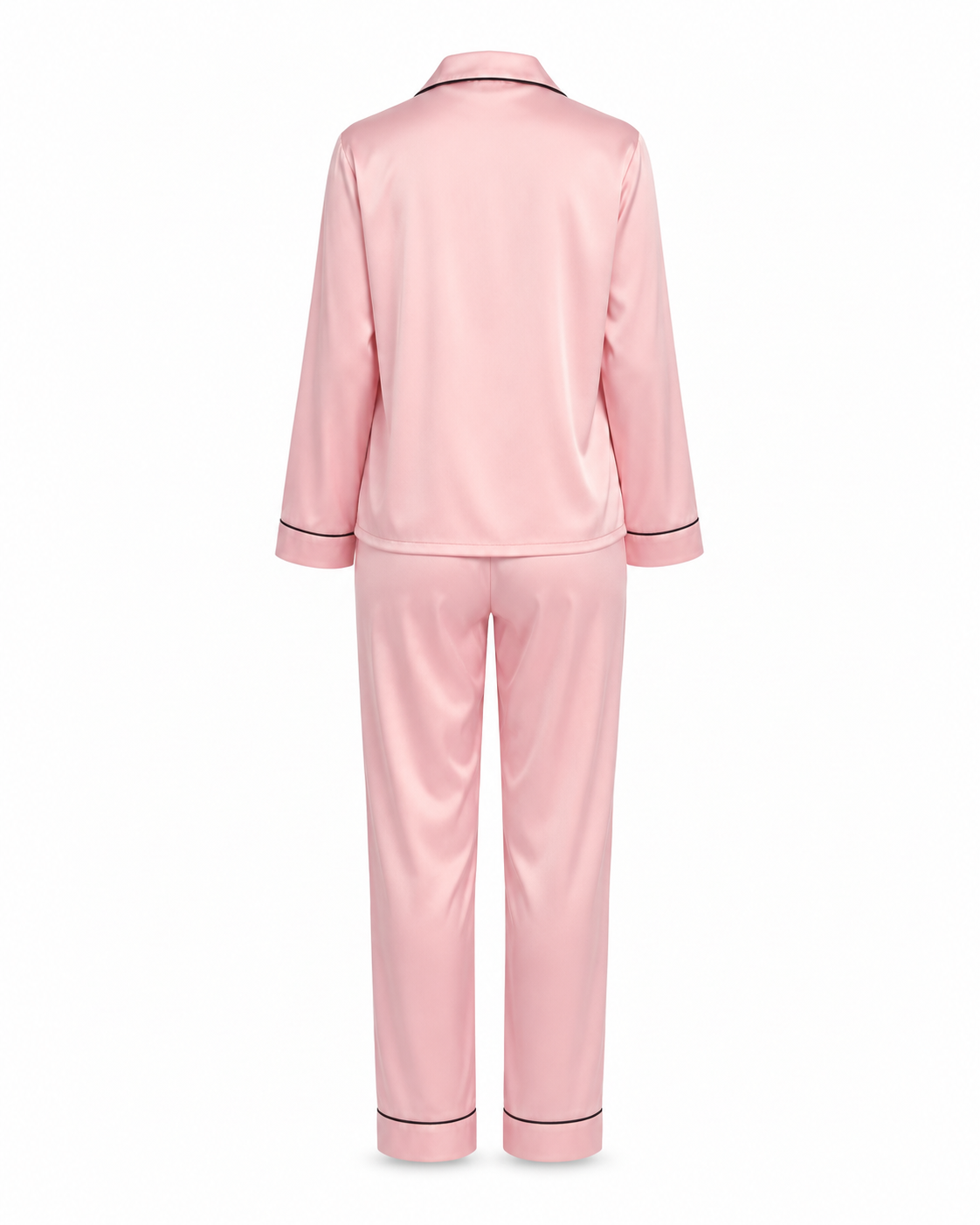 Zohroze Blush Pink Satin Nightsuit
