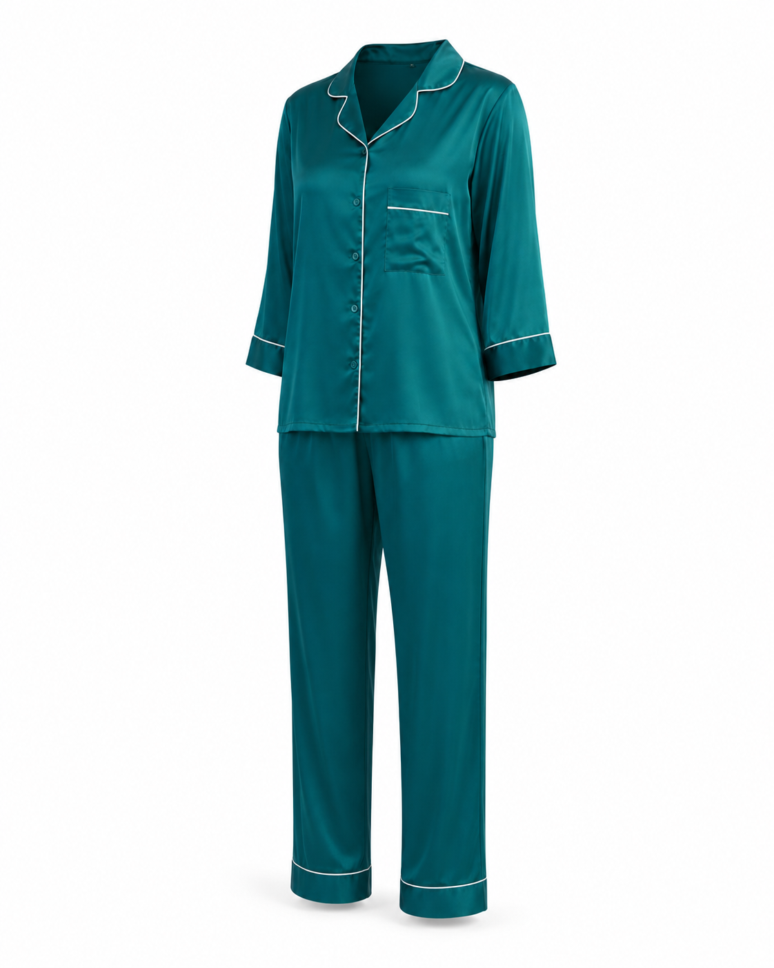 Zohroze Emerald Jewel Satin Nightsuit