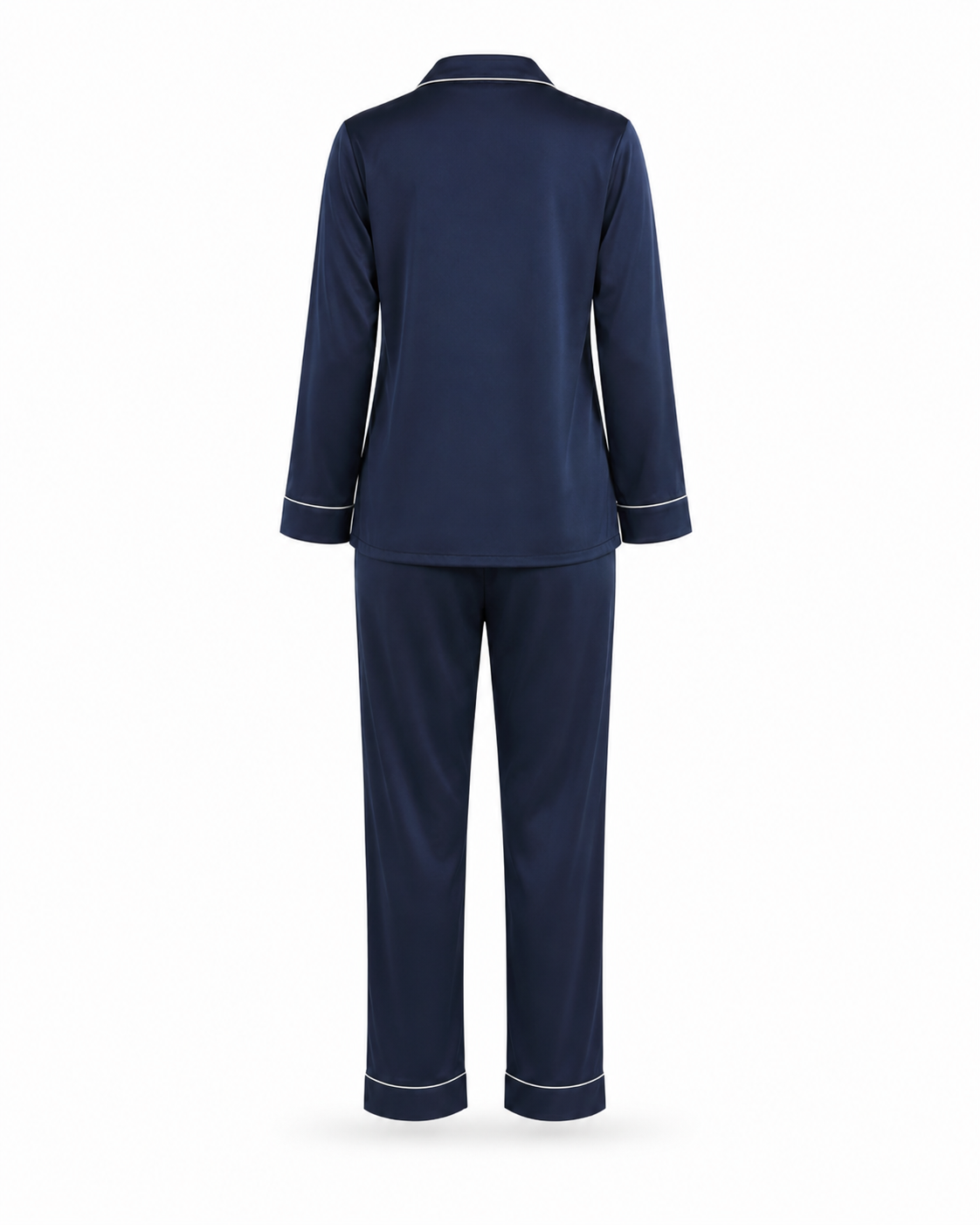 Zohroze Midnight Navy Satin Nightsuit