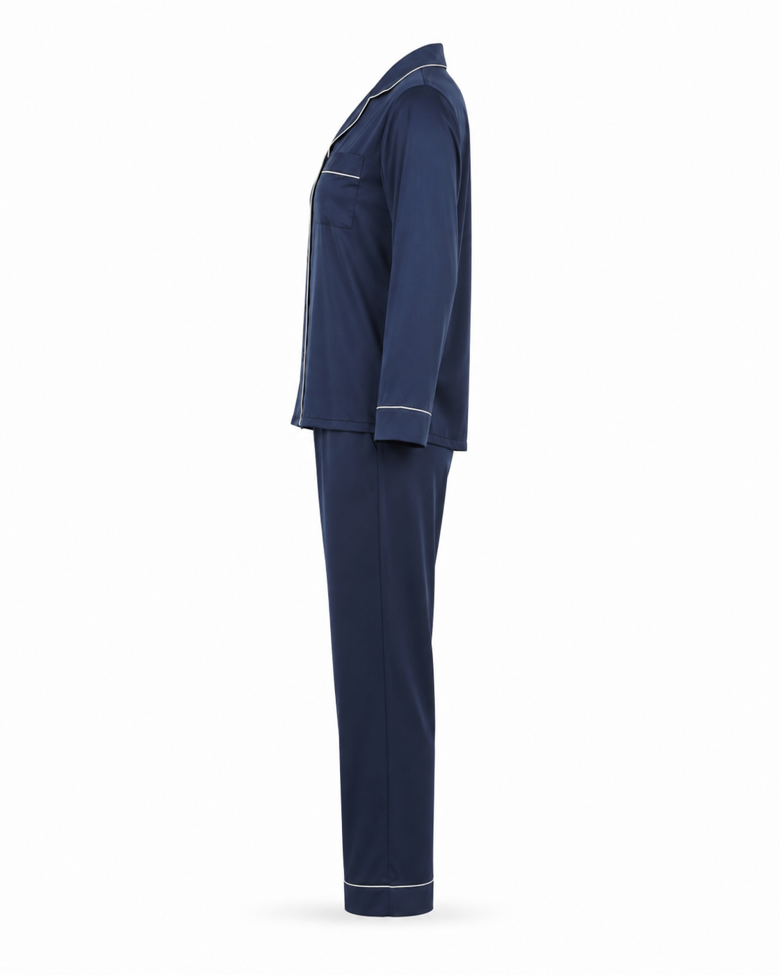 Zohroze Midnight Navy Satin Nightsuit