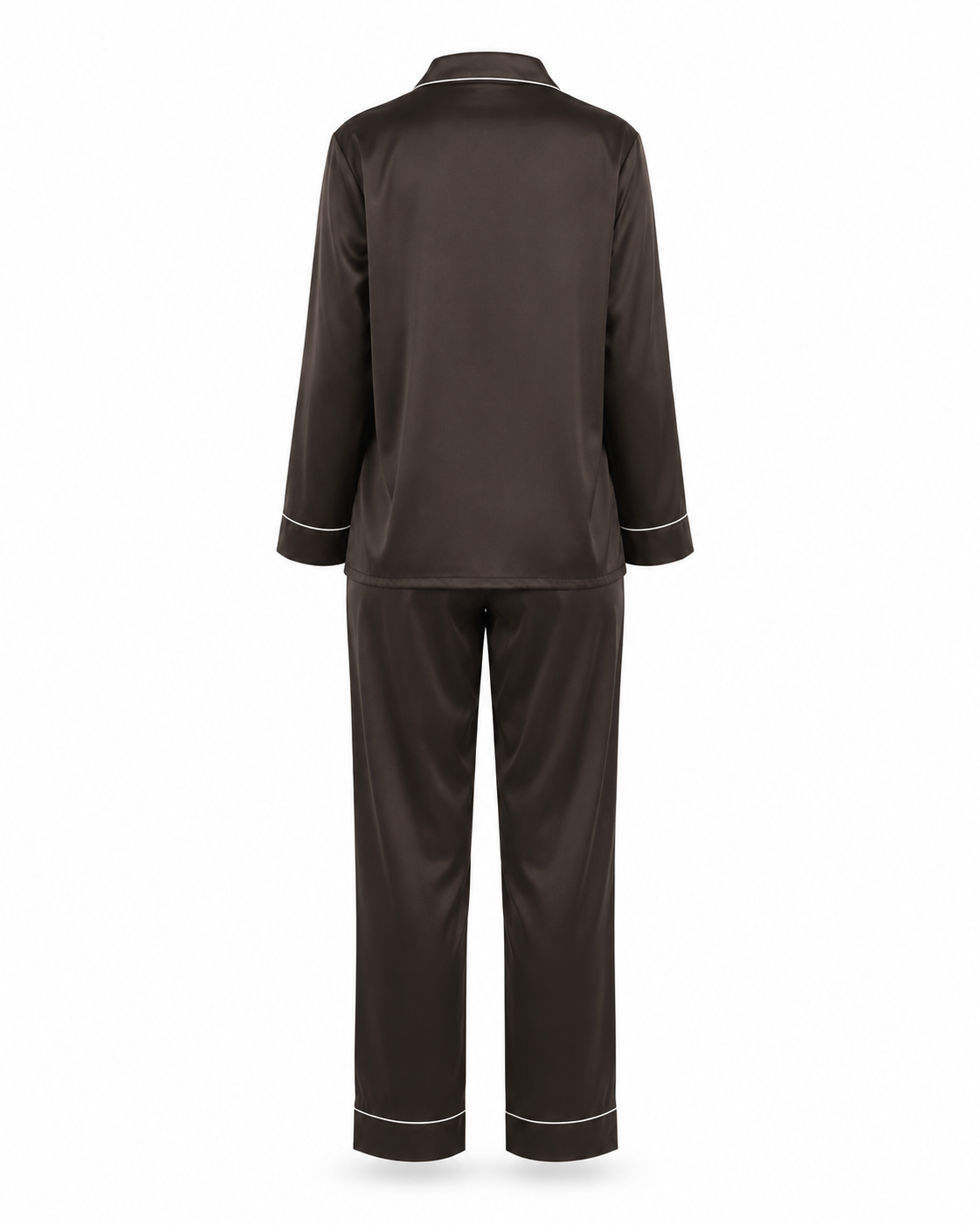 Zohroze Espresso Luxe Satin Nightsuit
