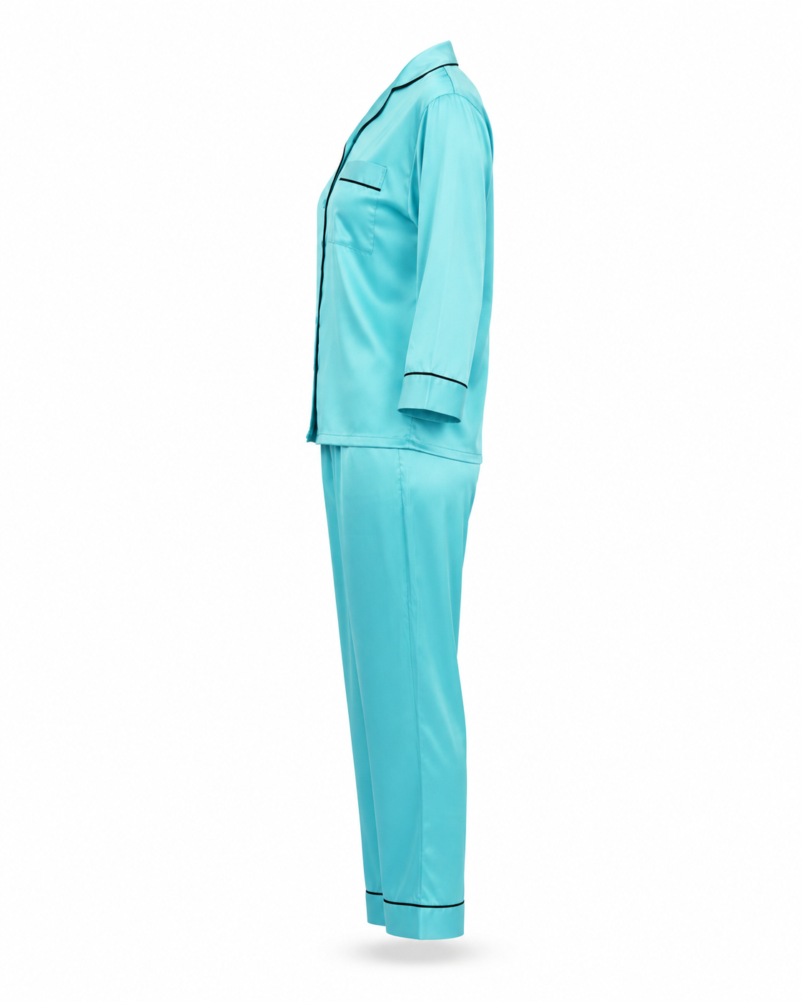 Zohroze Aquamarine Dream Satin Nightsuit